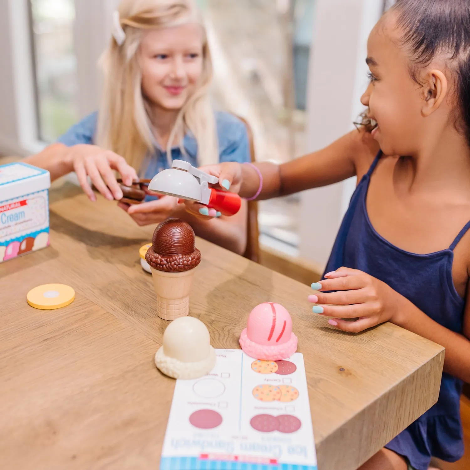 Melissa & Doug Scoops & Sandwiches speel ijsjes set 13-delig hout