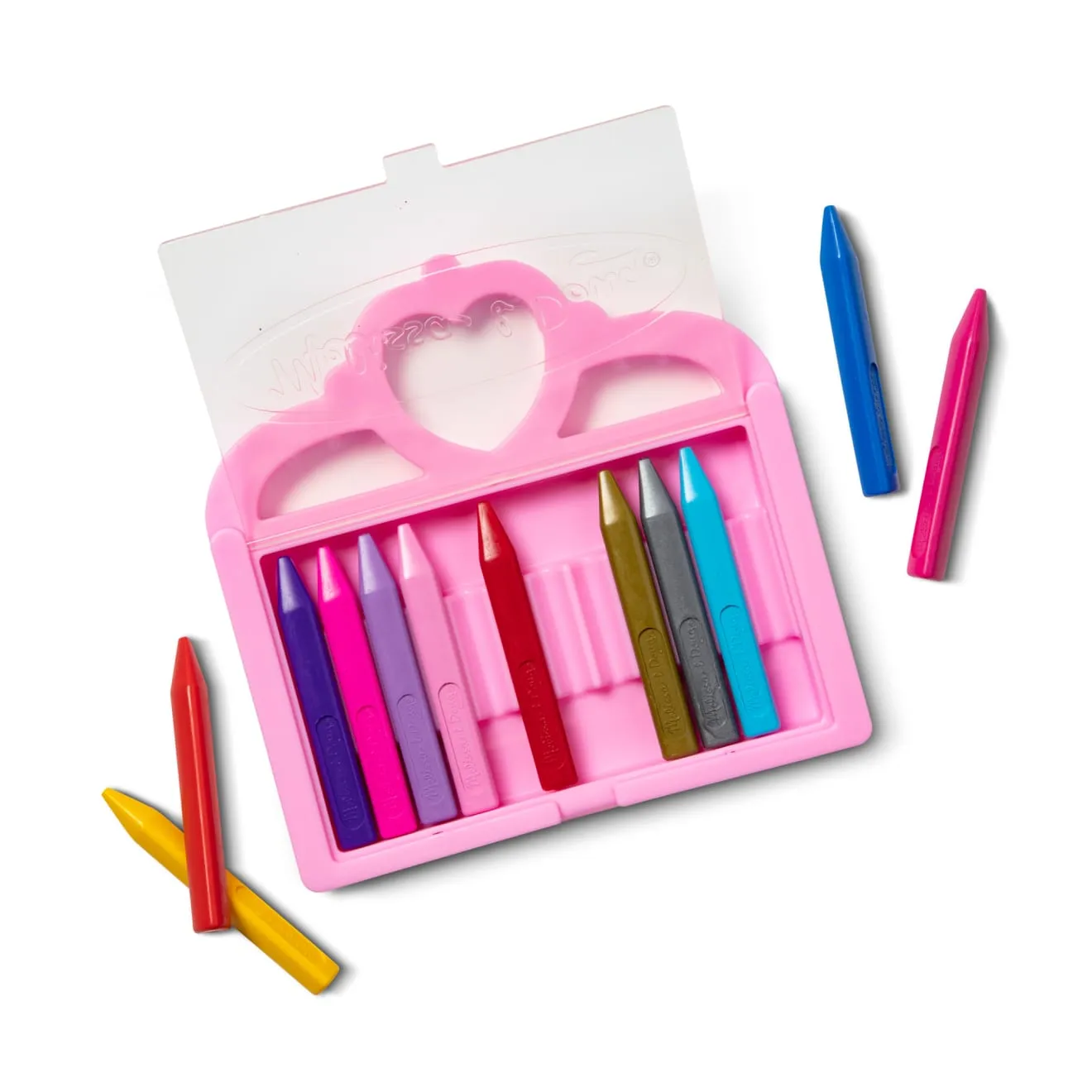 Melissa & Doug Princess kleurset 12 krijtjes in etui