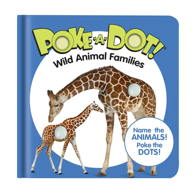 Melissa & Doug Poke-a-Dot Wilde Dierenfamilies kartonboek
