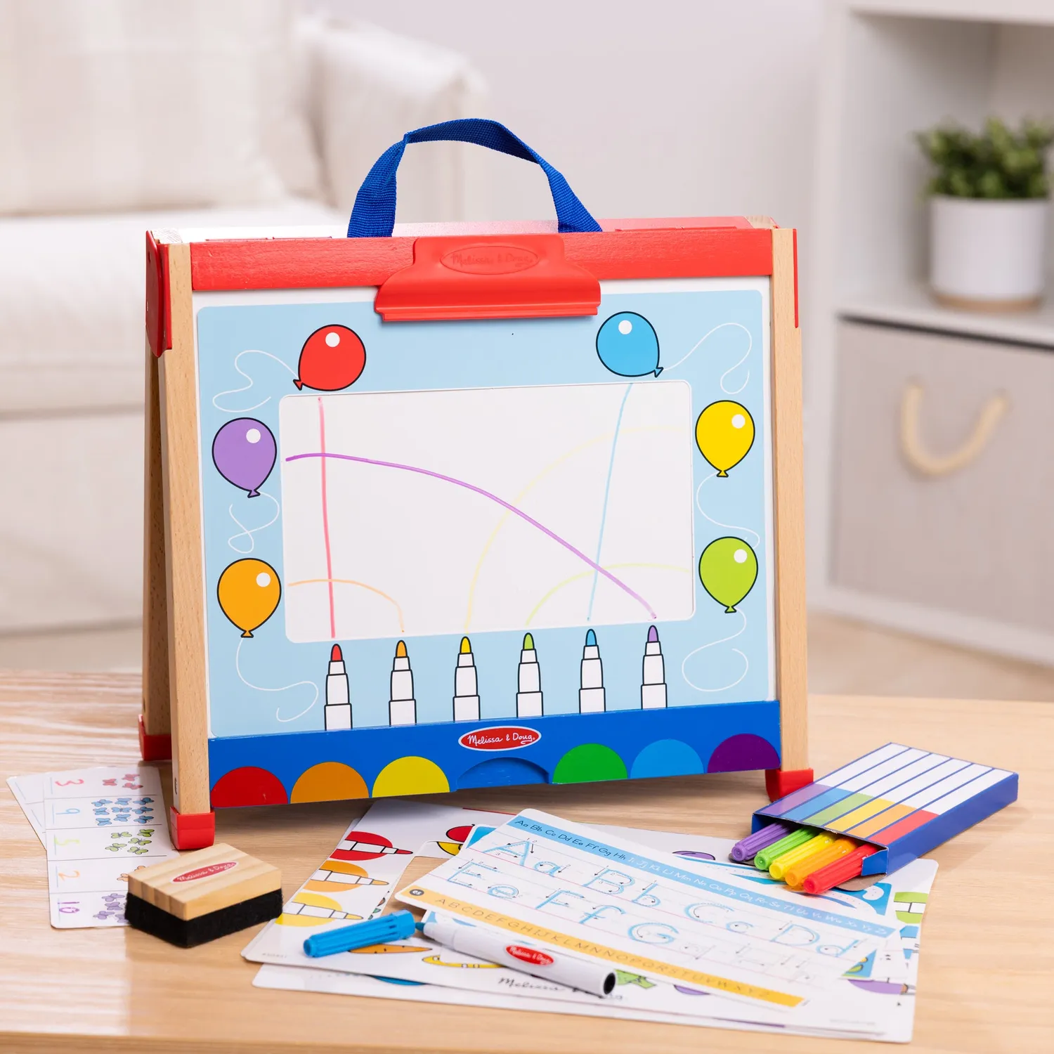 Melissa & Doug Take-Along schildersezel meeneem hout