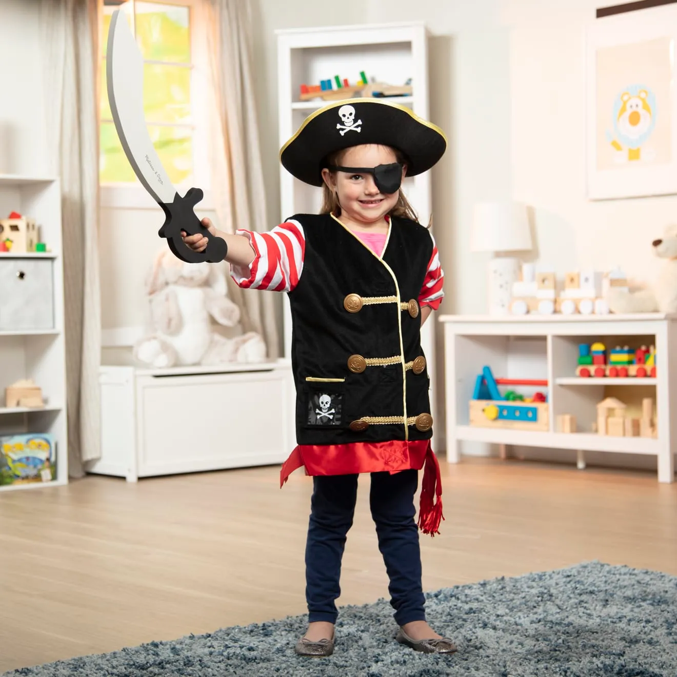Melissa & Doug Pirate verkleedset piraat 3-6 jaar 5-delig