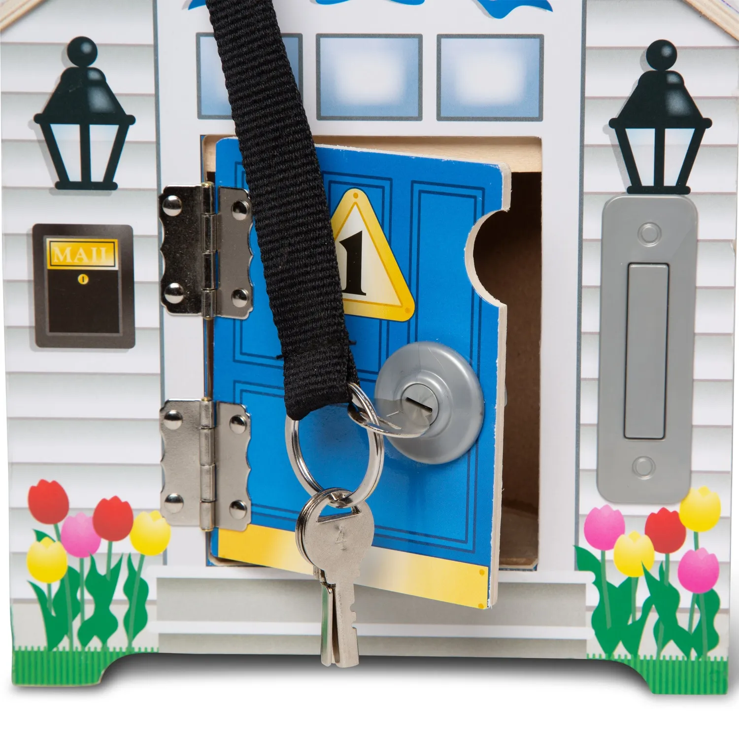 Melissa & Doug Doorbell House houten speelhuis met geluid