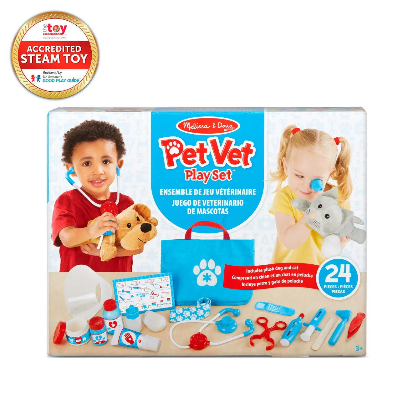 Melissa & Doug Examine & Treat dierenarts 24 dlg