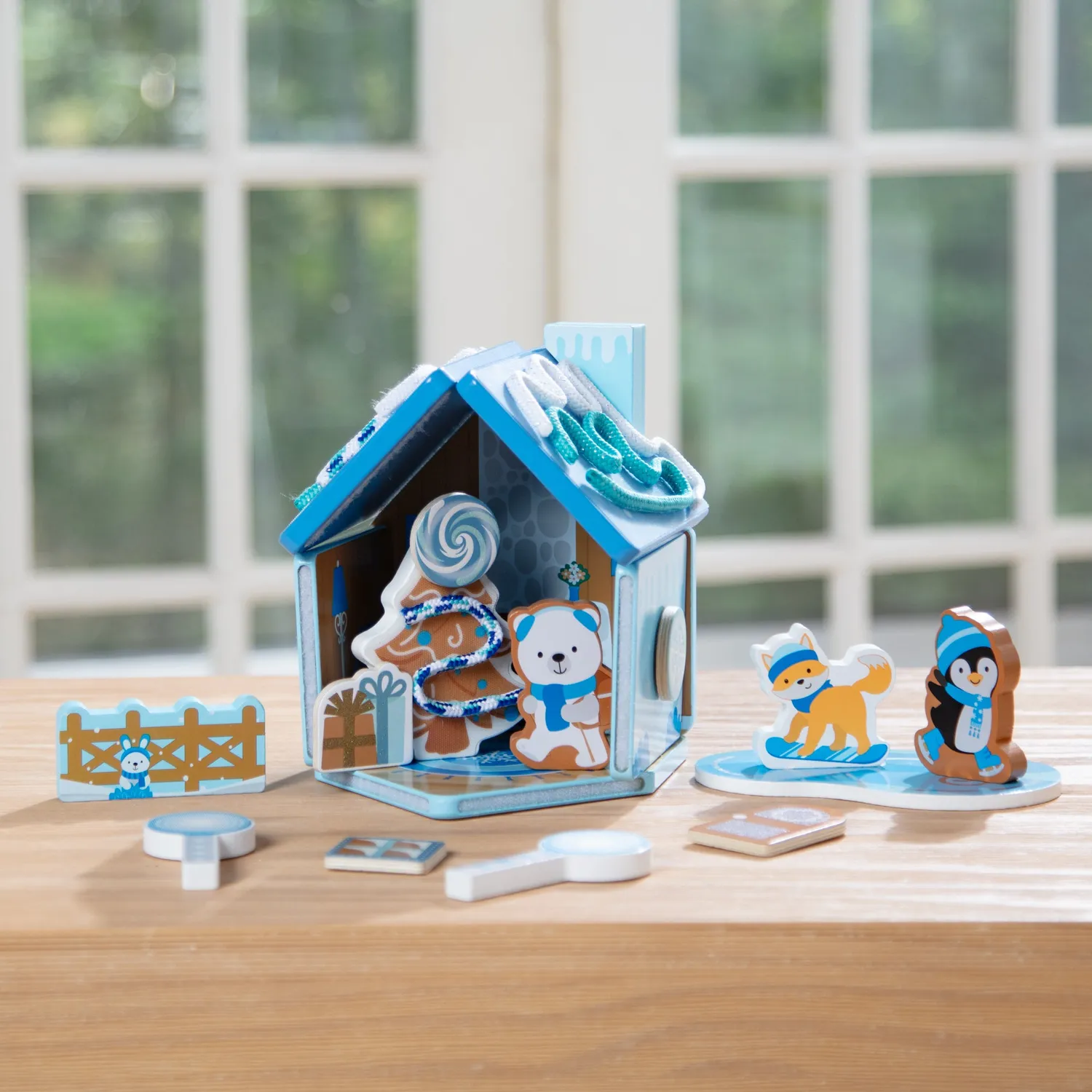 Melissa & Doug peperkoekhuis hout Winter Frost speelset