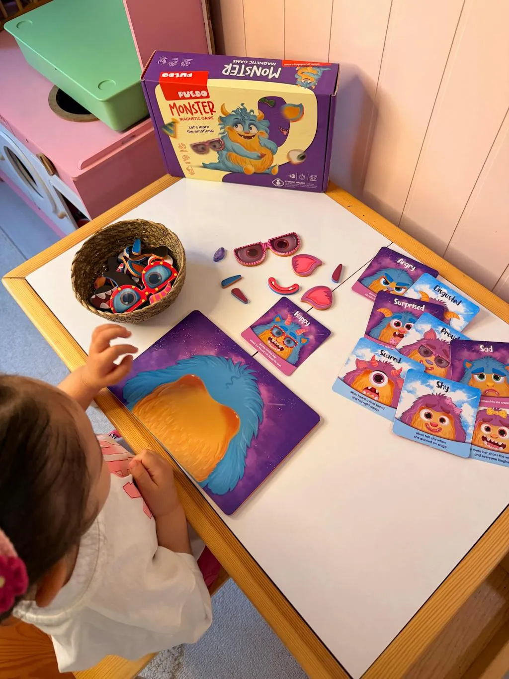 Puedo Monster magnetisch spel emoties magneetdoos