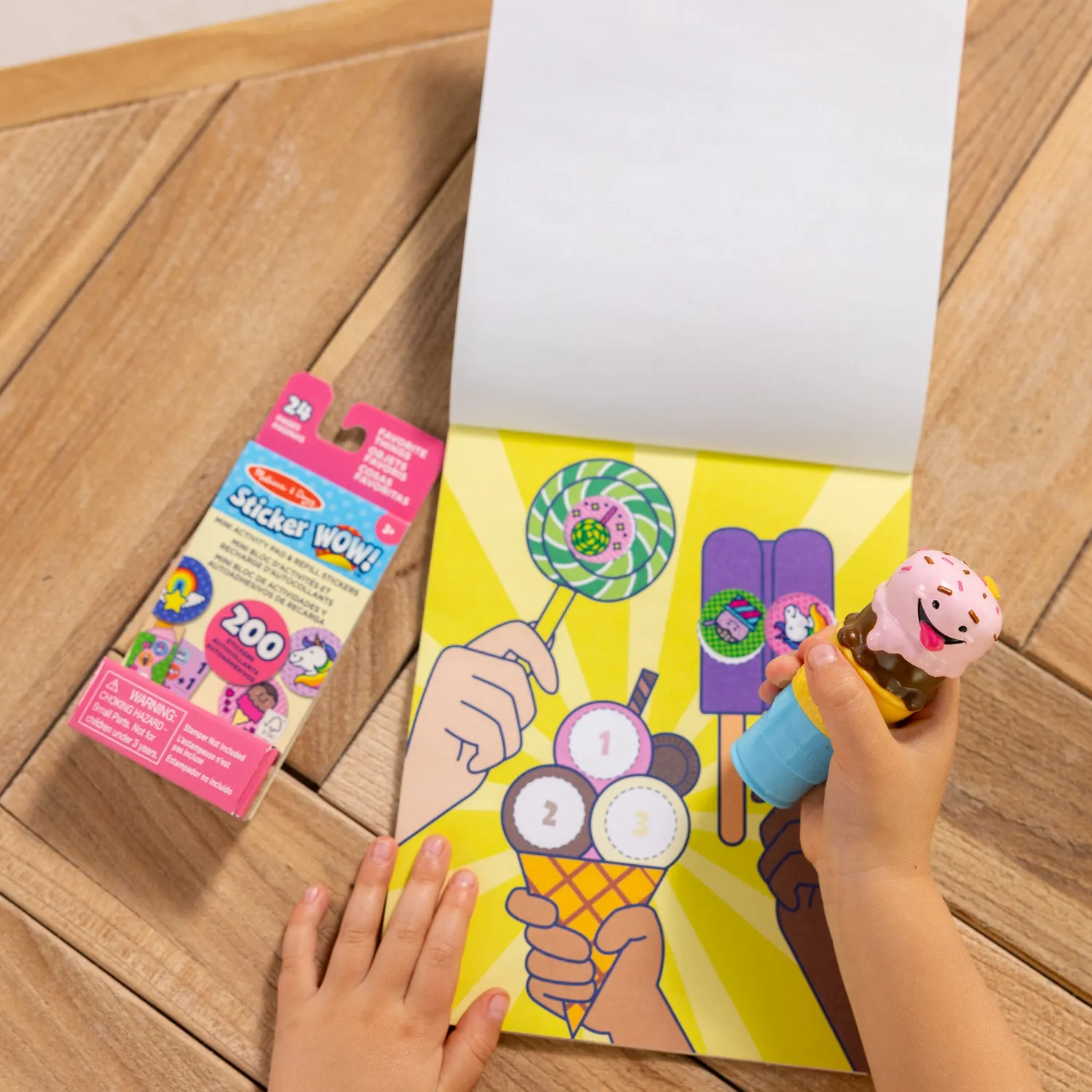 Melissa & Doug Sticker WOW Ice Cream stickerboek bundel 500 stuks