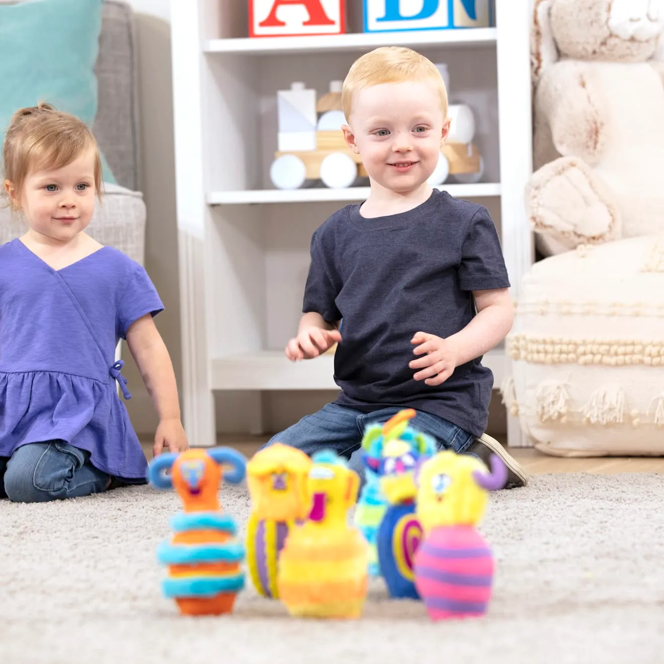 Melissa & Doug Monster Bowling kegelspel 6 knuffels