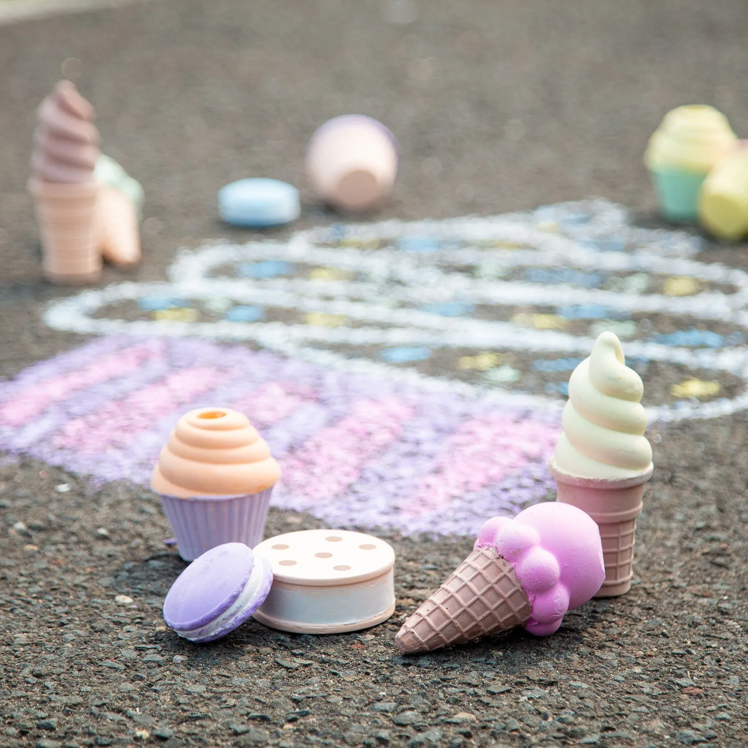 Melissa & Doug Sweet Treats stoepkrijt 12-delig ijs