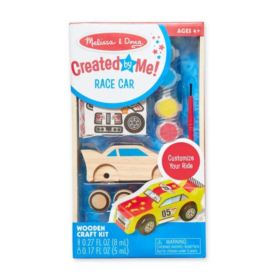 Melissa & Doug Created by Me Raceauto knutselset hout