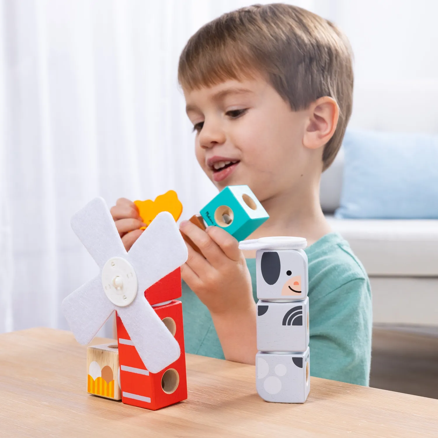 Melissa & Doug Blockables boerderij bouwblokken 2-pack bundel