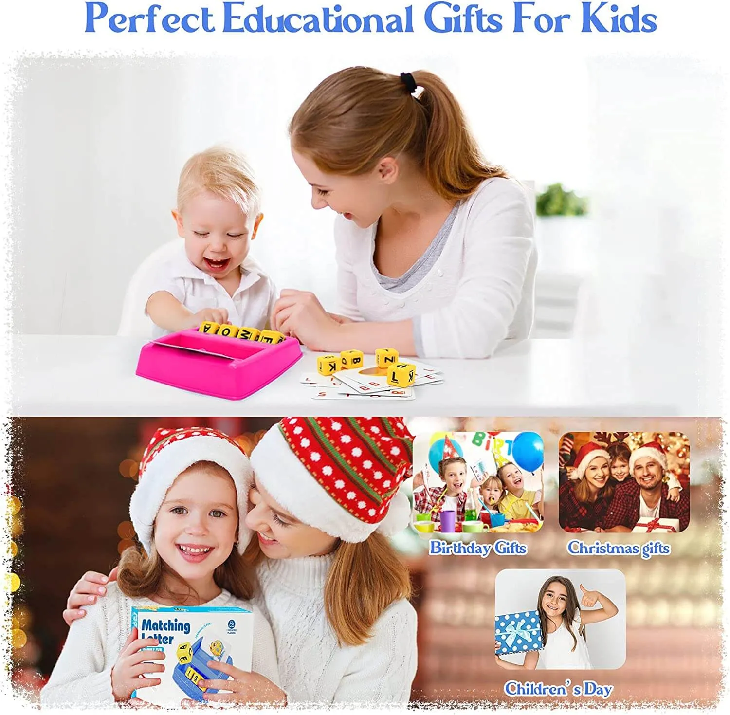 KOKODI Matching Letter letterspel spelling roserood
