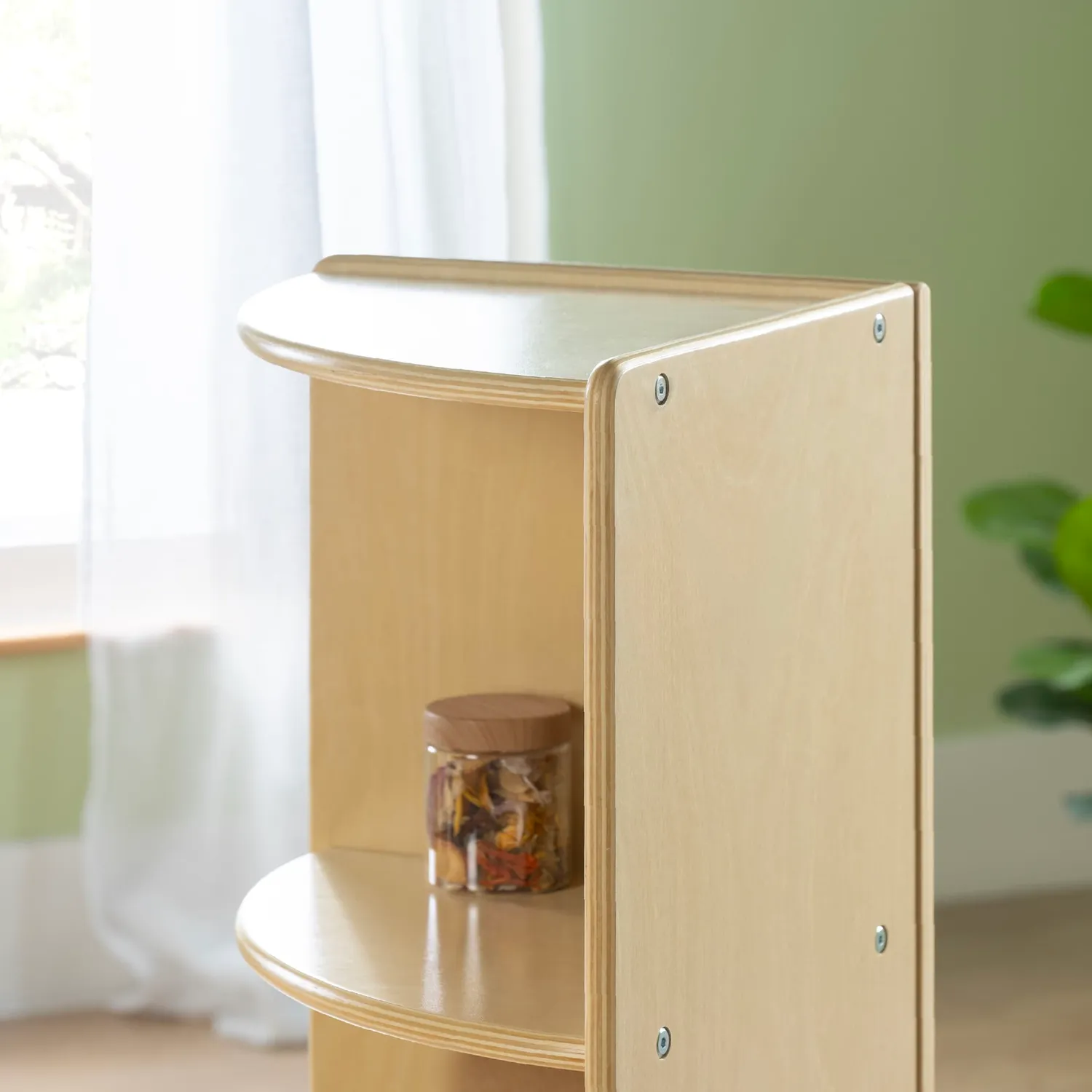 Guidecraft EdQ hoekkast 3-laags naturel