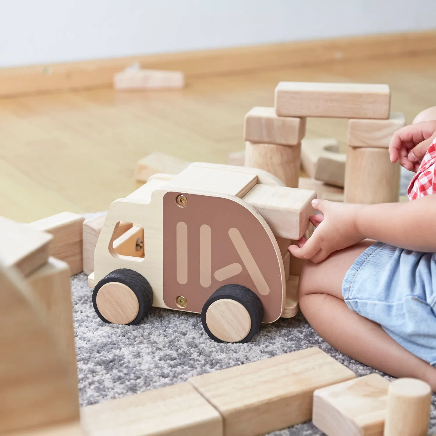 Guidecraft Wooden Garbage Truck houten vuilniswagen
