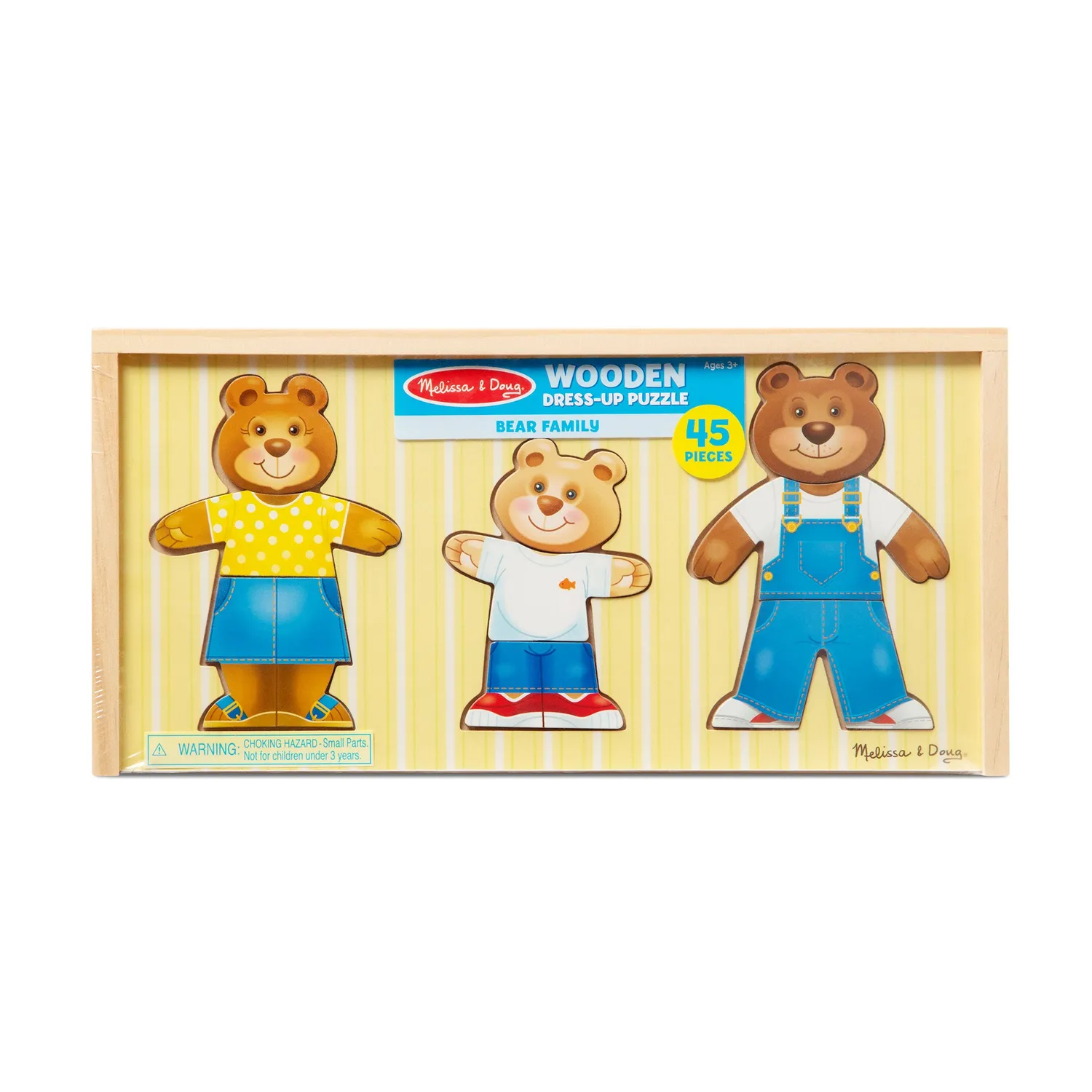 Melissa & Doug Bear Family houten puzzel 45 dlg