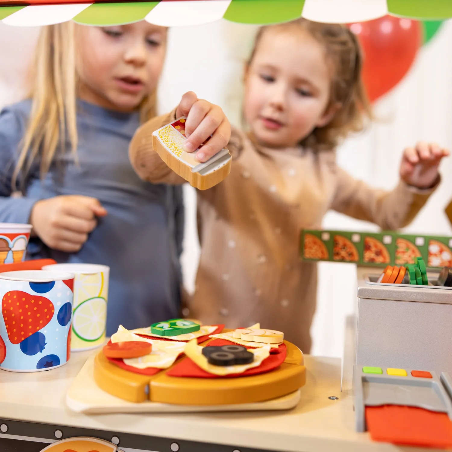 Melissa & Doug Pizza Food Truck Activity Center houten 3+