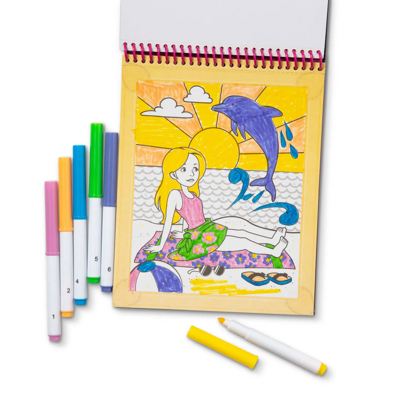 Melissa & Doug On the Go Kleuren op Nummer borden 12 stuks