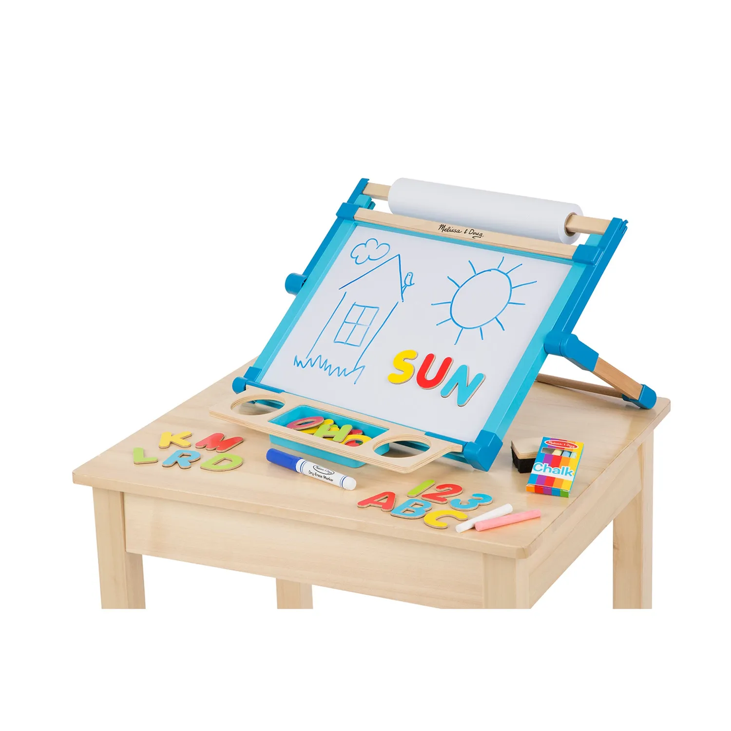 Melissa & Doug Double-Sided tafelezel magnetisch inklapbaar