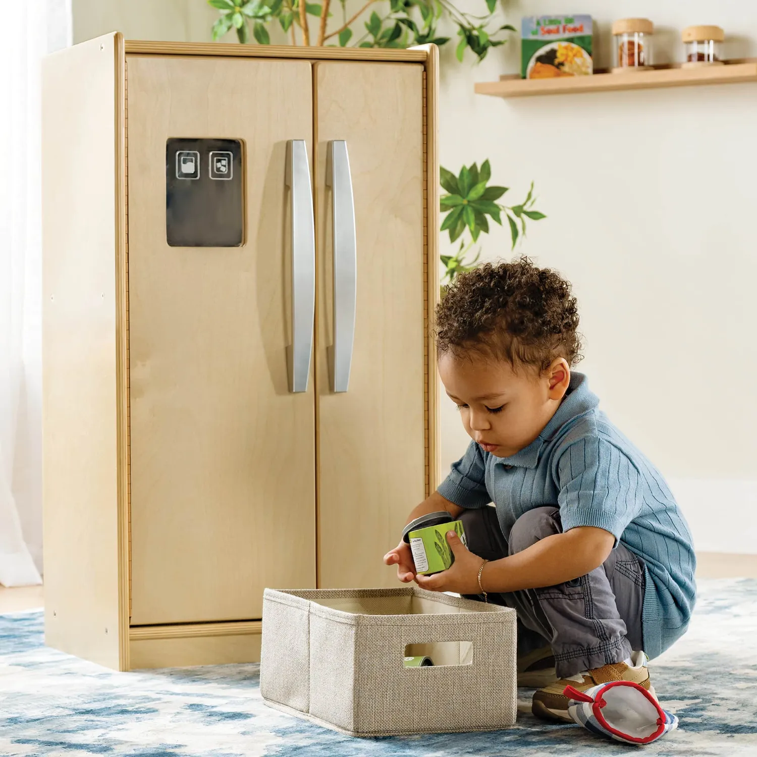 Guidecraft EdQ speelkoelkast naturel hout