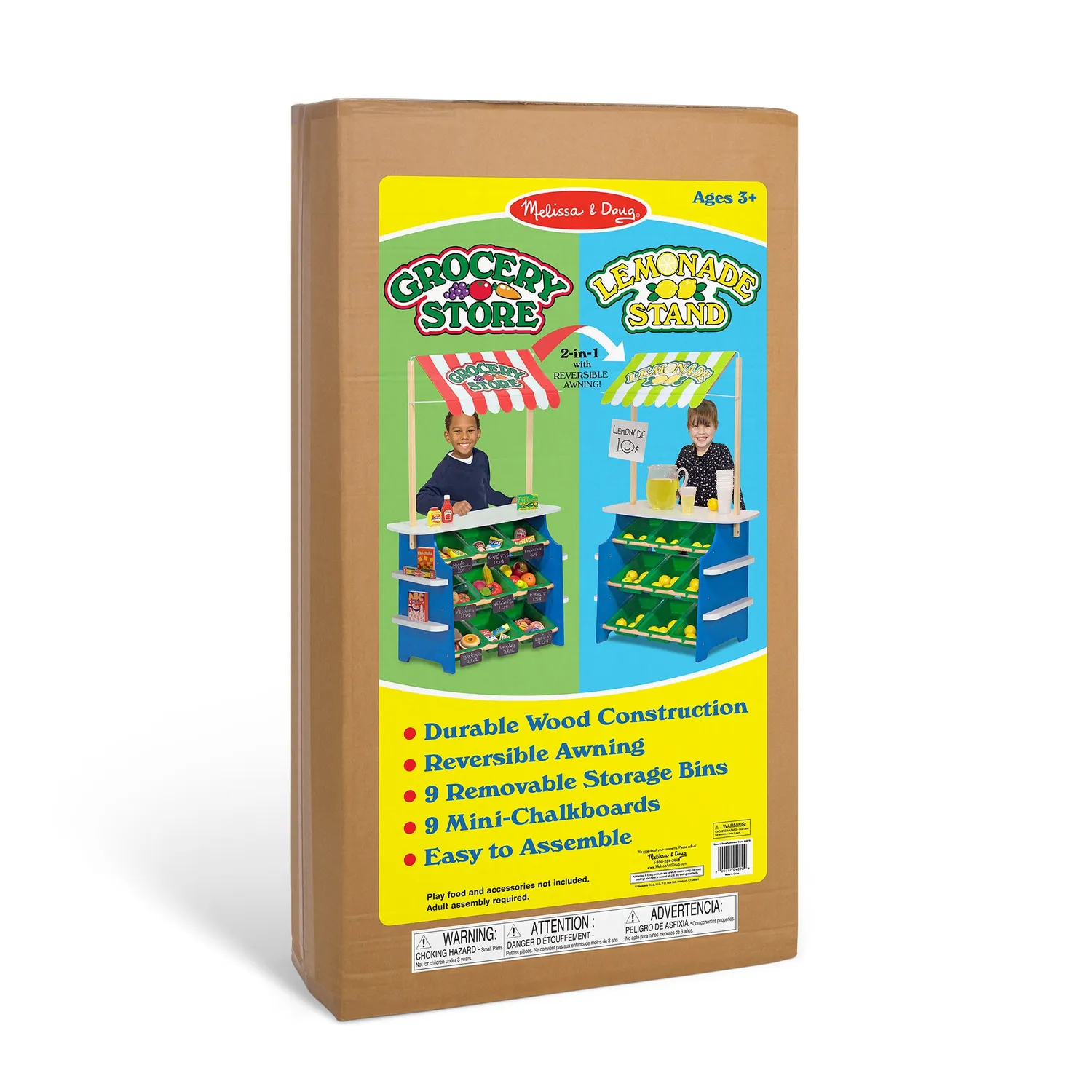 Melissa & Doug Grocery Store speelwinkel hout limonadekraam 3+ jaar