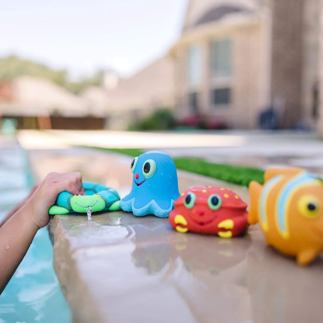 Melissa & Doug Seaside Sidekicks spuitdiertjes water 4 stuks