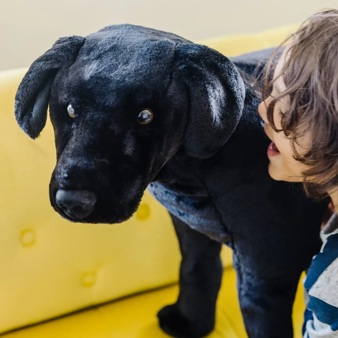 Melissa & Doug Black Lab knuffel reuze zwarte labrador