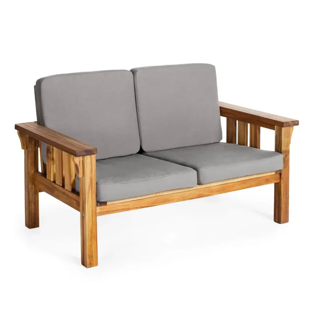 Martha Stewart Kids Outdoor Couch kinderbank acaciahout grijs