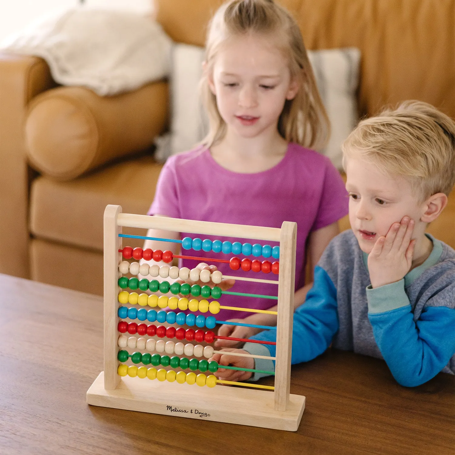 Melissa & Doug Houten Abacus telraam 100 kralen