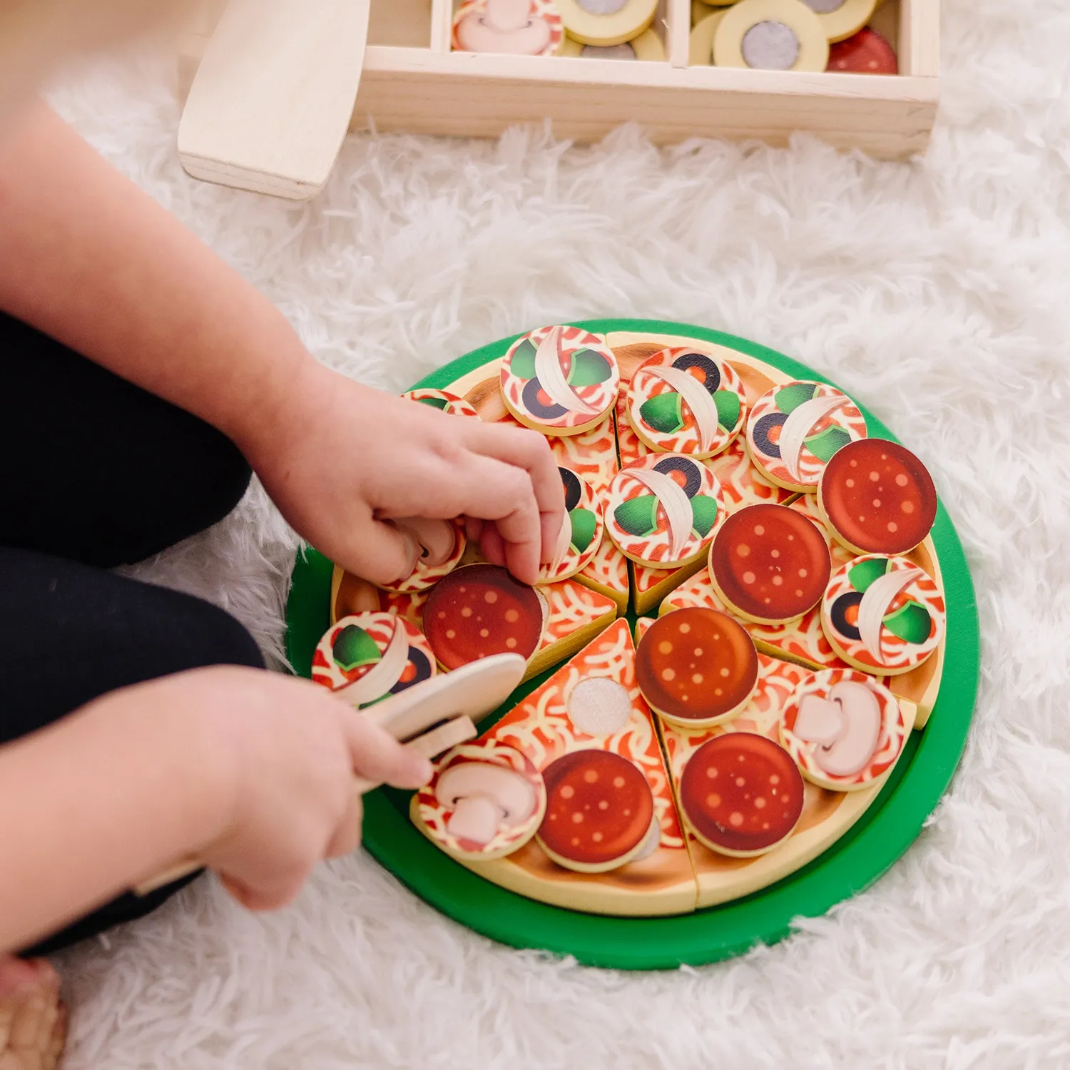 Melissa & Doug Pizza Koekjes speelset hout 2-delig