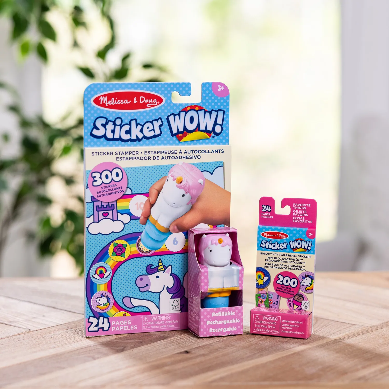Melissa & Doug Sticker WOW! Unicorn stempelset 500 stickers