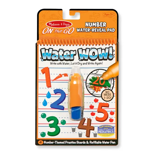 Melissa & Doug Water Wow Numbers waterkleurboek 1-20