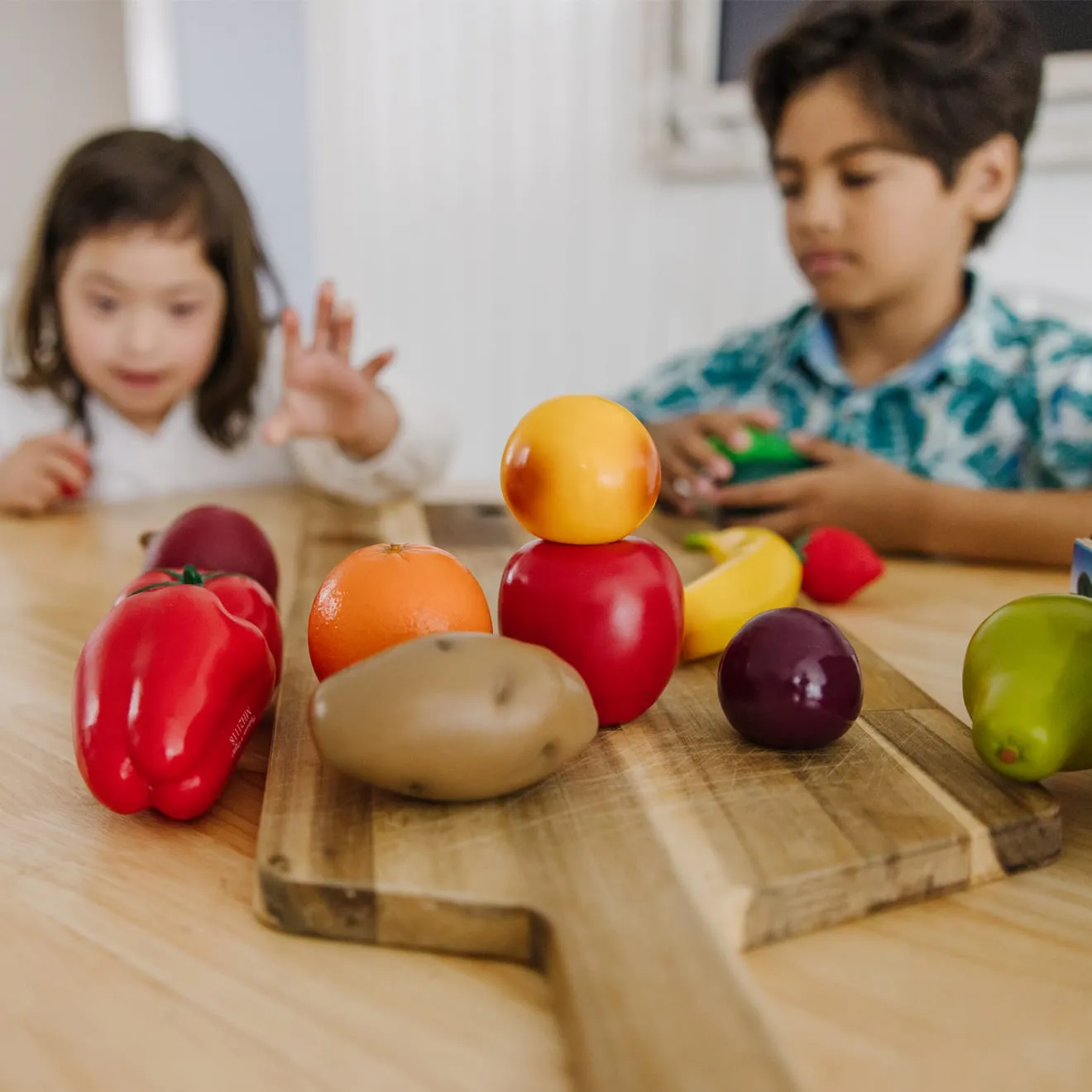 Melissa & Doug Fruit & Veggies speelgoedeten set 16-delig