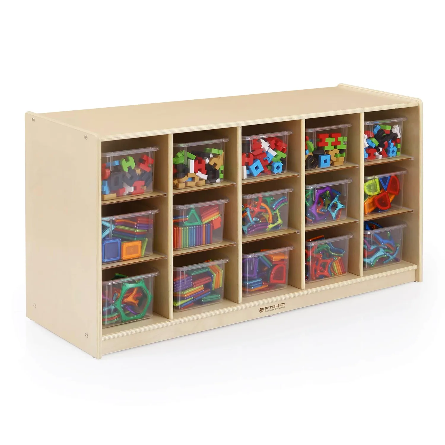 Guidecraft 15-Bin Storage vakkenkast berken 15-vaks