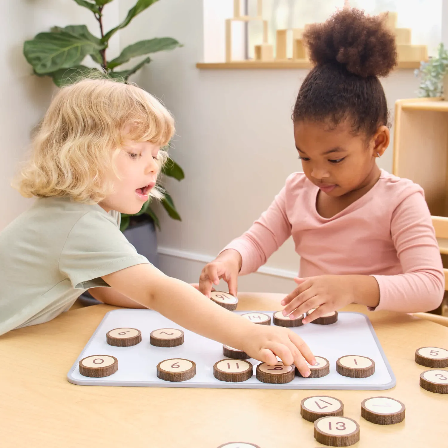 Guidecraft Magnetic Wood Cookie Counters reken speelgoed 0-20