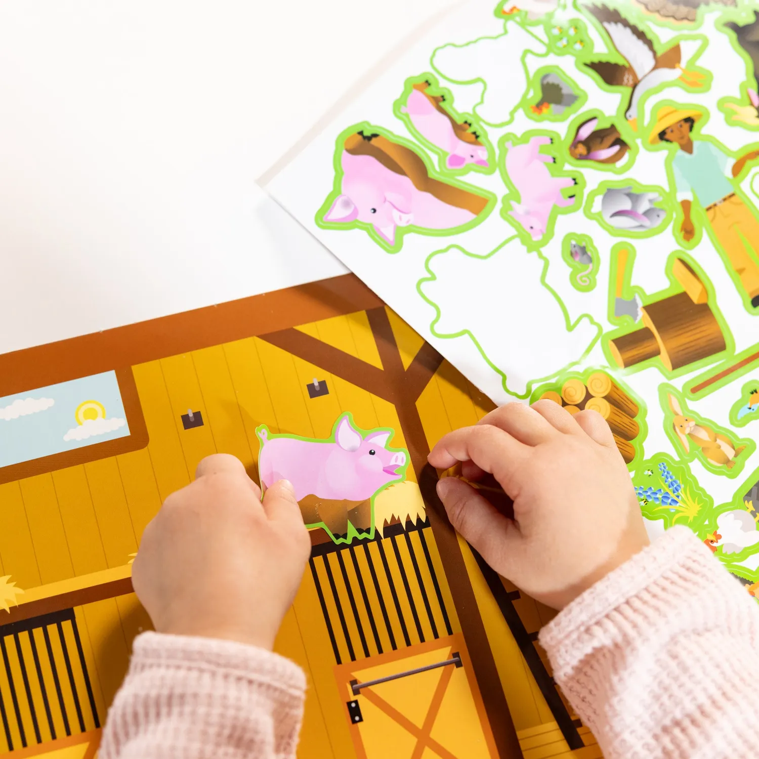 Melissa & Doug Boerderij stickerboek herbruikbaar 280 stickers vanaf 3 jaar