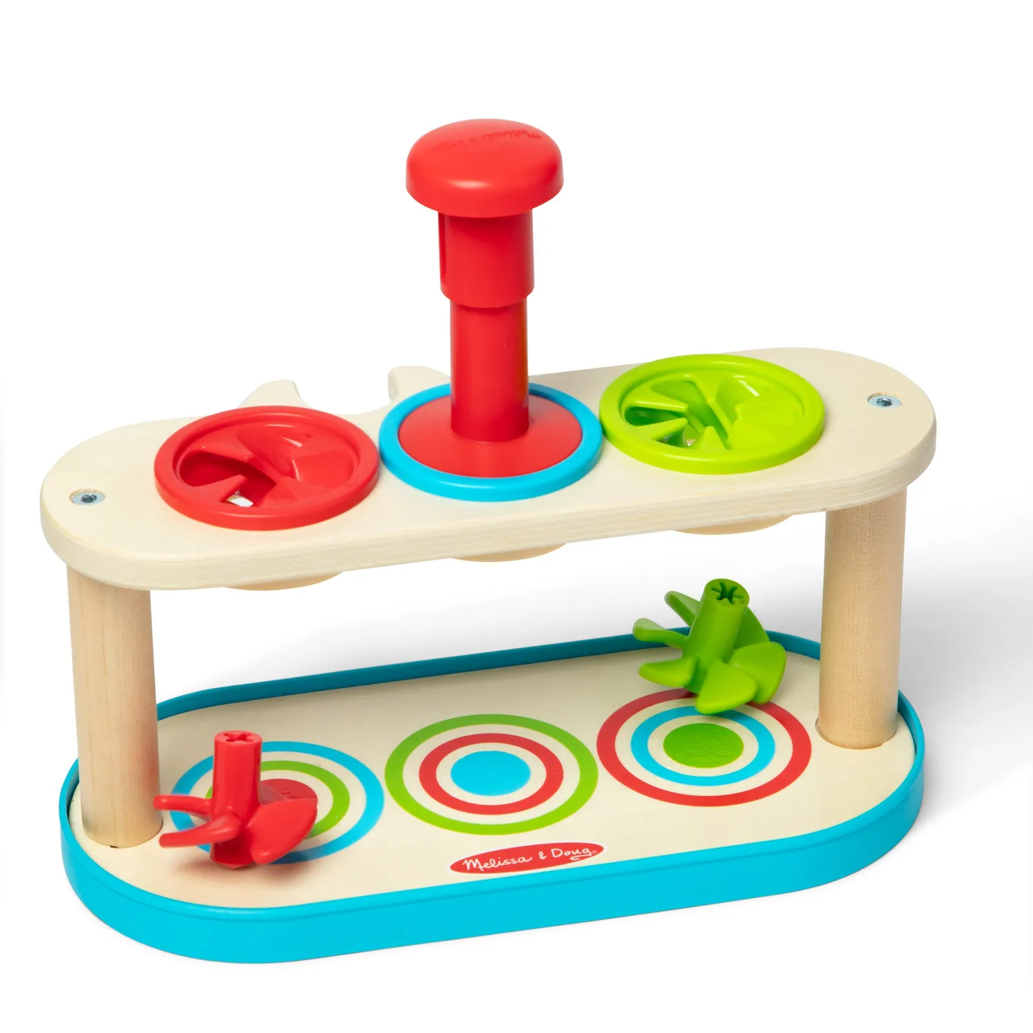 Melissa & Doug Match & Push houten tolletjes 3 stuks peuter