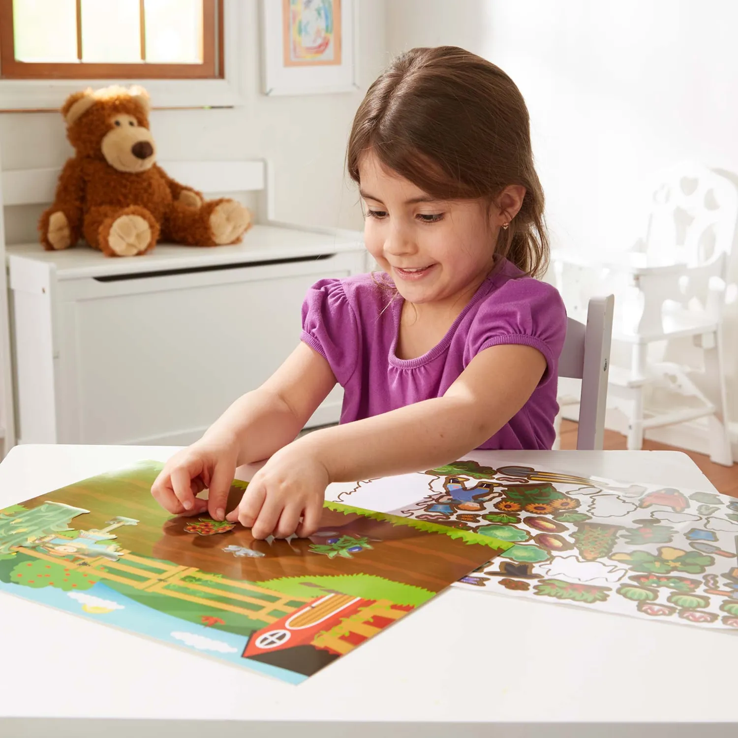 Melissa & Doug Reusable Sticker Pad stickers 3-pack