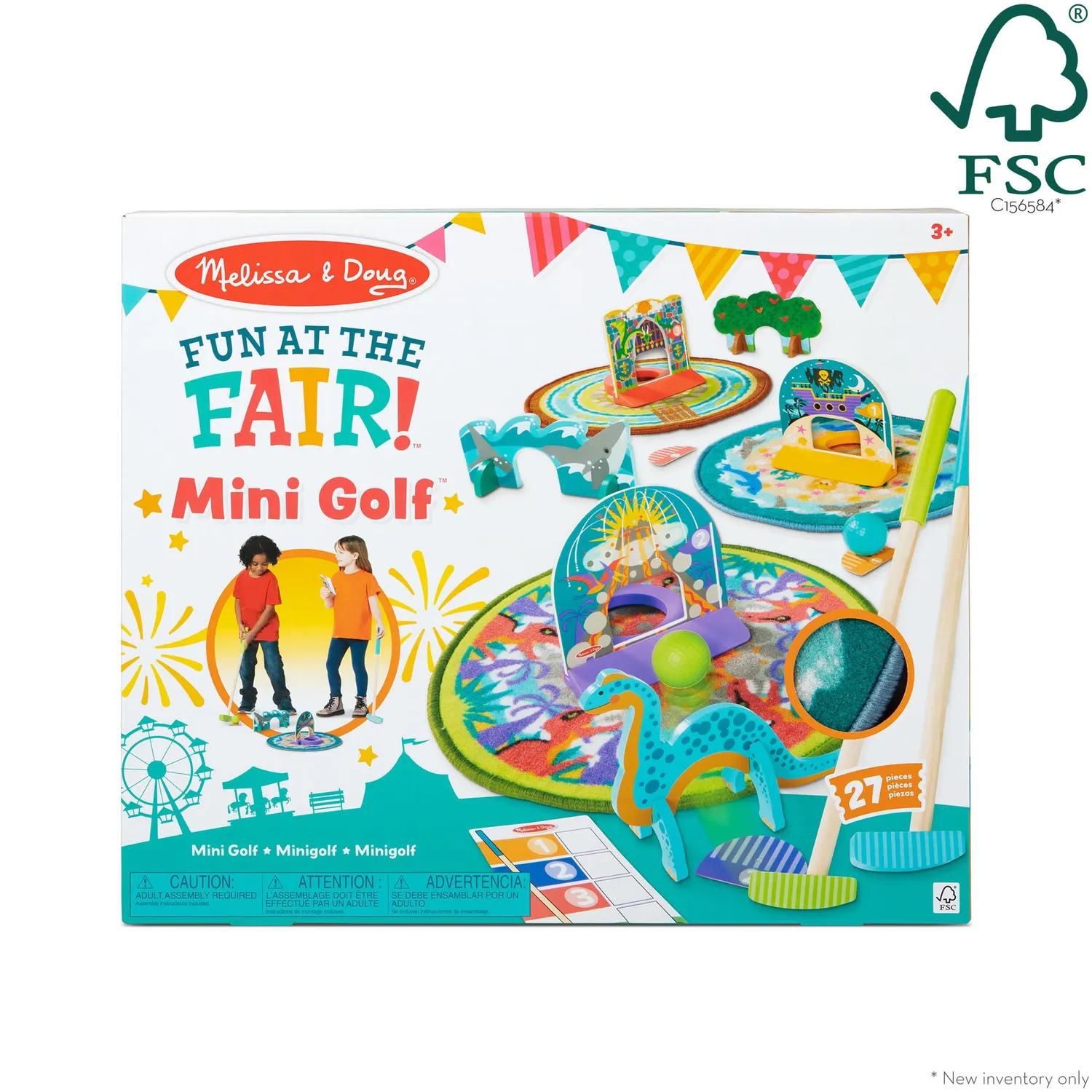 Melissa & Doug Fun at the Fair minigolf speelset 2 spelers
