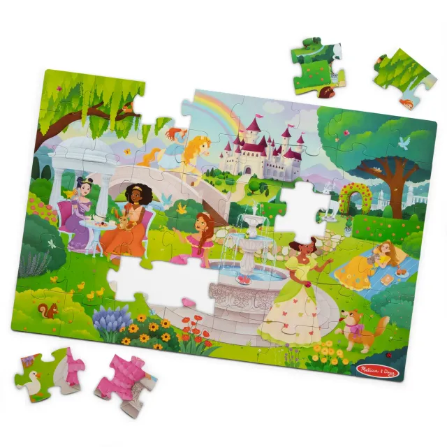 Melissa & Doug Fairy Tale Castle vloerpuzzel 48 stukjes