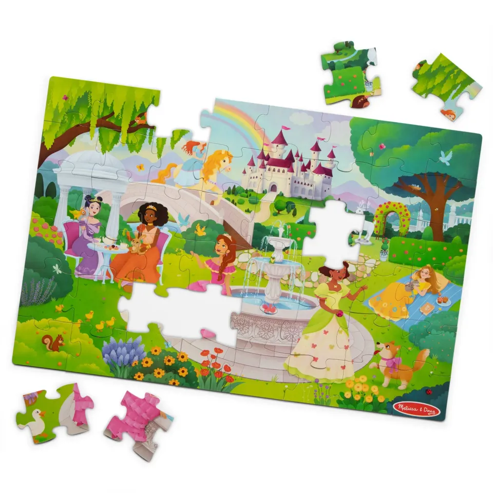 Melissa & Doug Fairy Tale Castle vloerpuzzel 48 stukjes