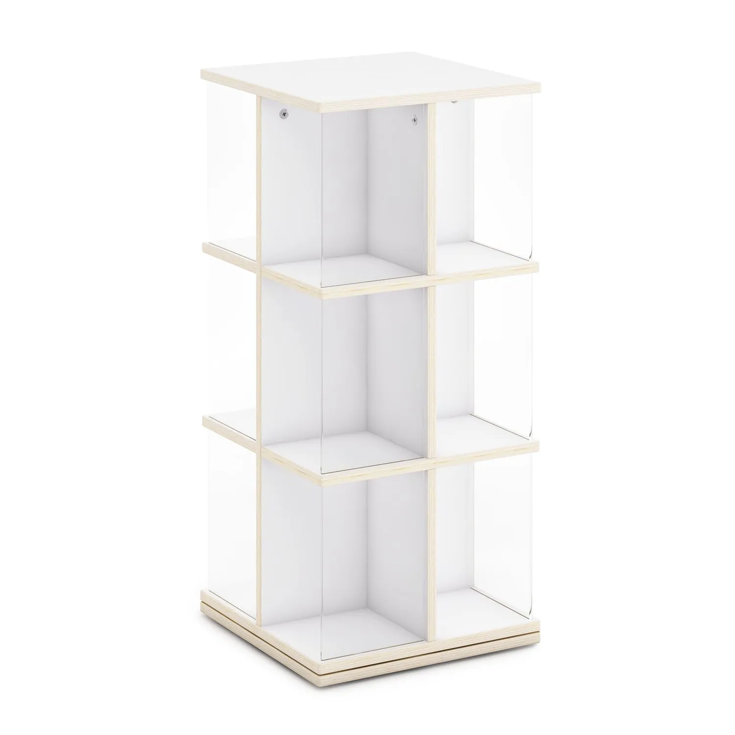 Guidecraft EdQ Rotating Book Display 3 Tier boekenrek naturel berkenhout