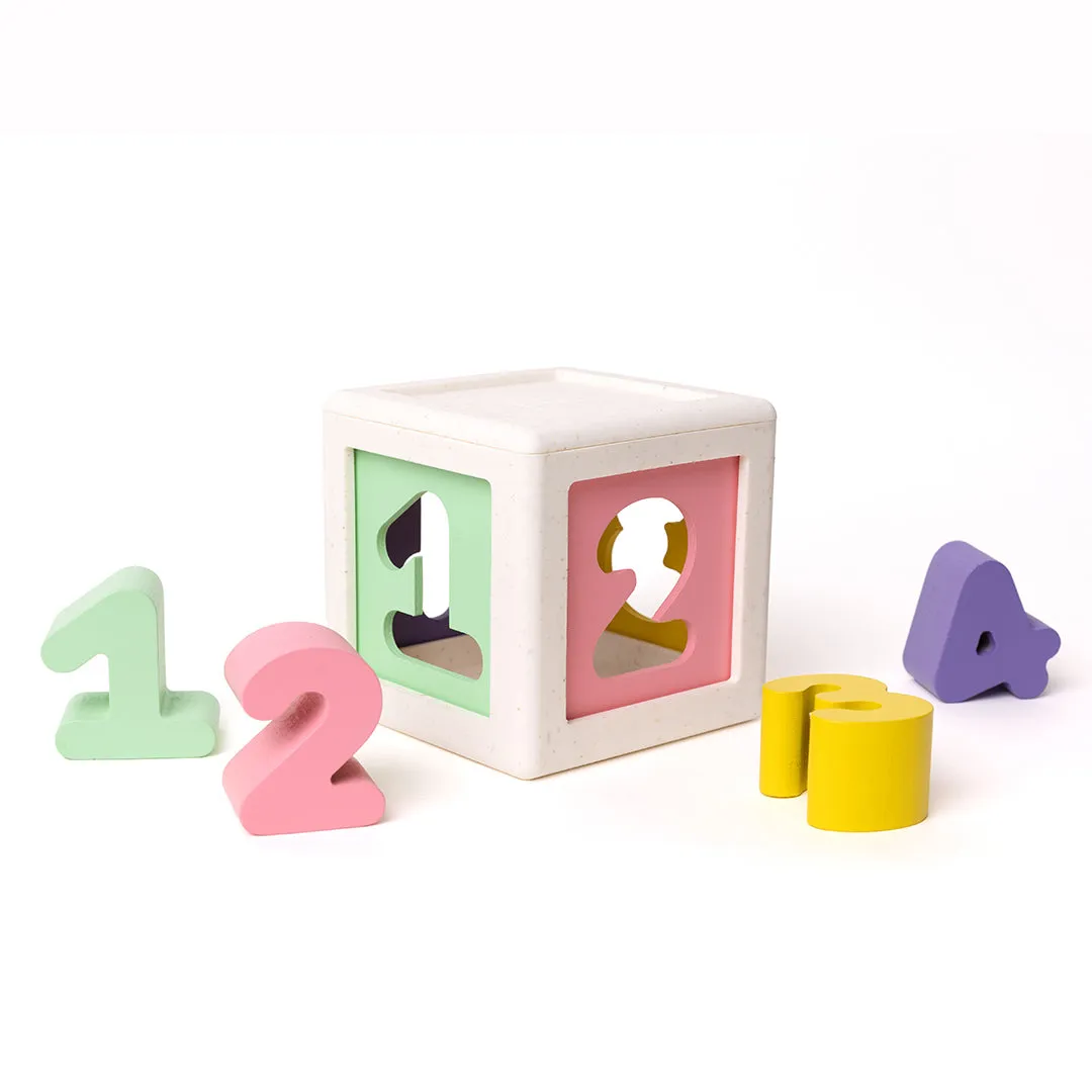 OPPI Kuby sorteerkubus 17-delig hout silicone
