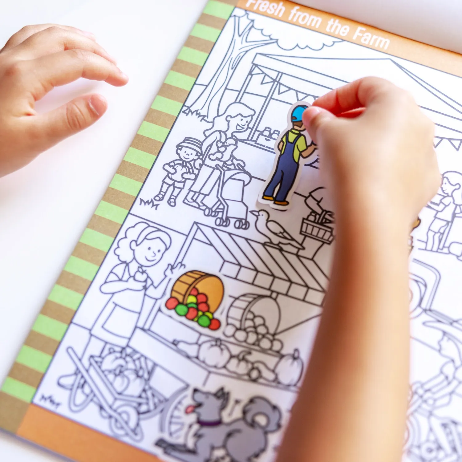 Melissa & Doug Seek & Find Around Town stickerblok 400 stickers