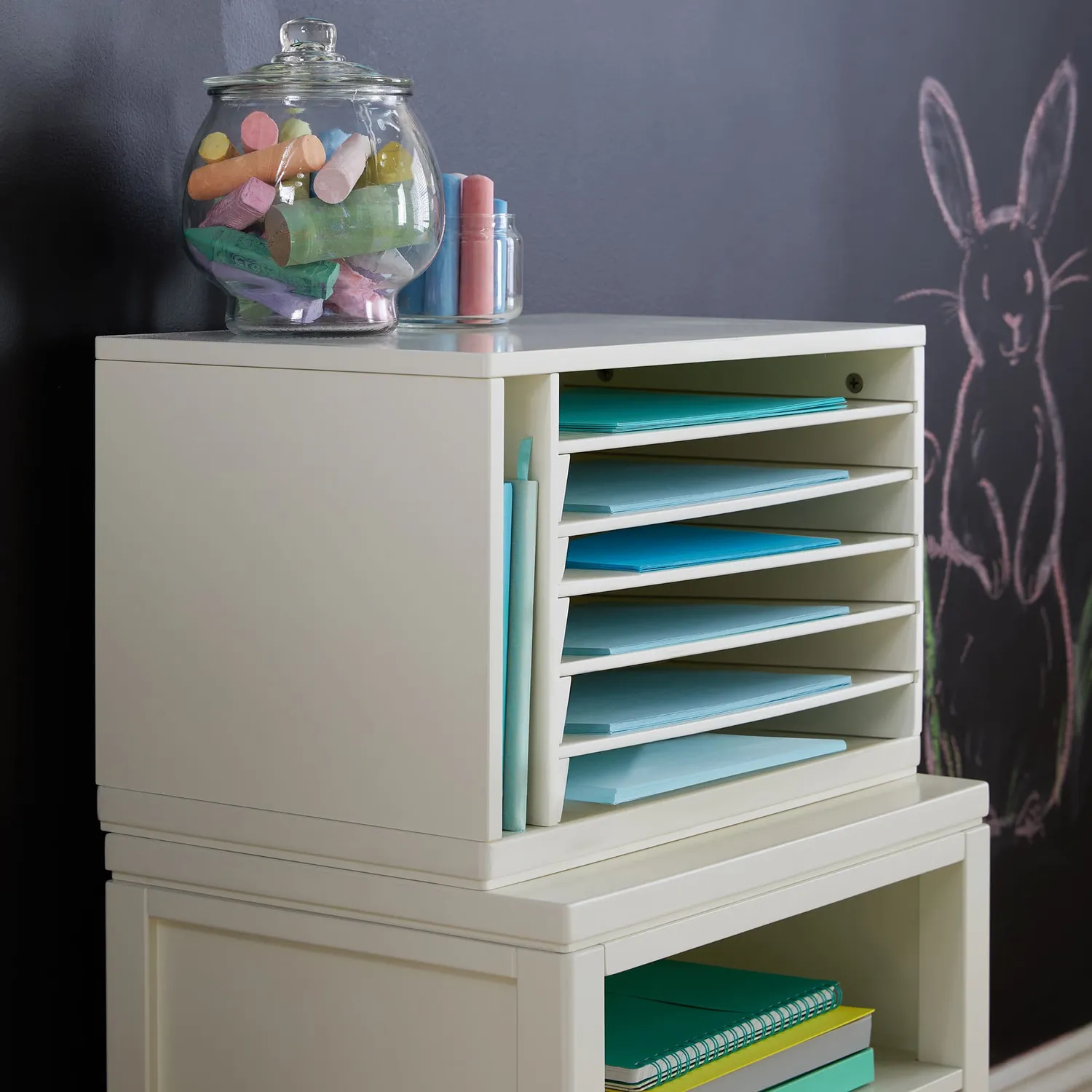 Guidecraft Martha Stewart Kids Paper Organizer opberger wit