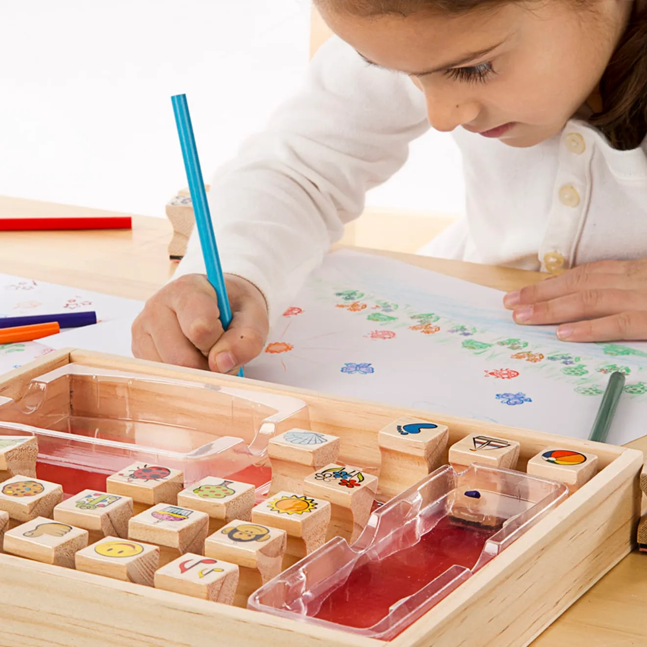 Melissa & Doug Favorite Things Stempelset houten 26 stuks