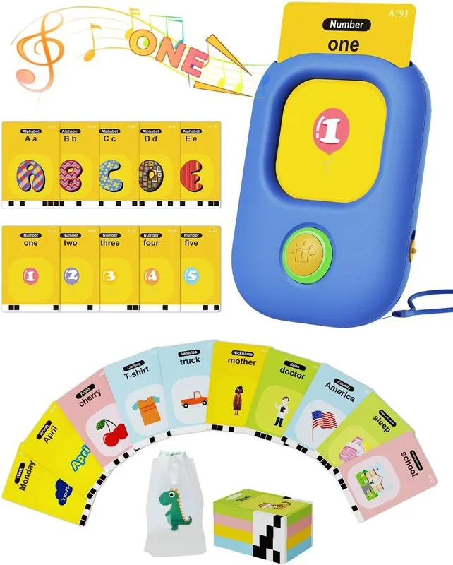 KOKODI Talking Flash Cards woordkaarten blauw 224 woorden