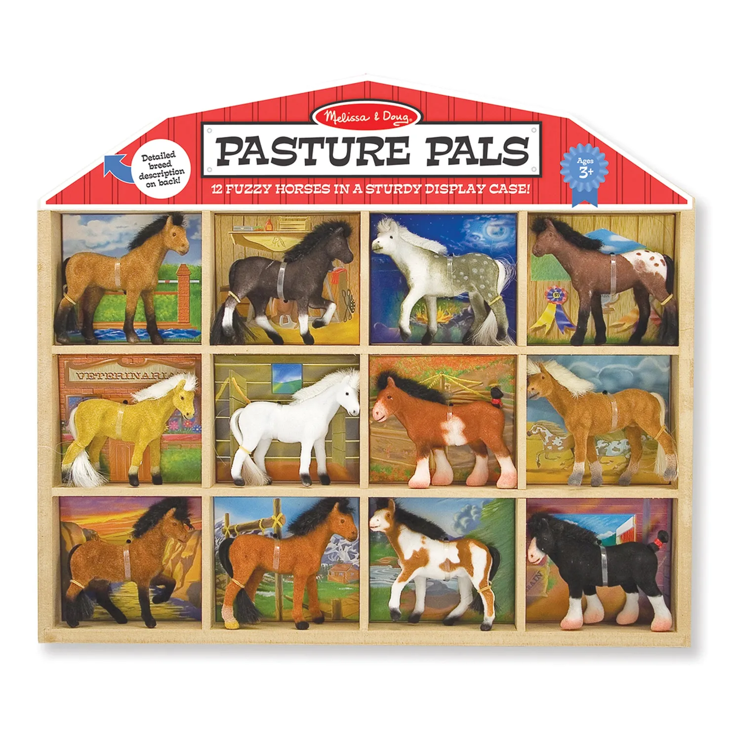Melissa & Doug Pasture Pals paarden speelset 12-delig