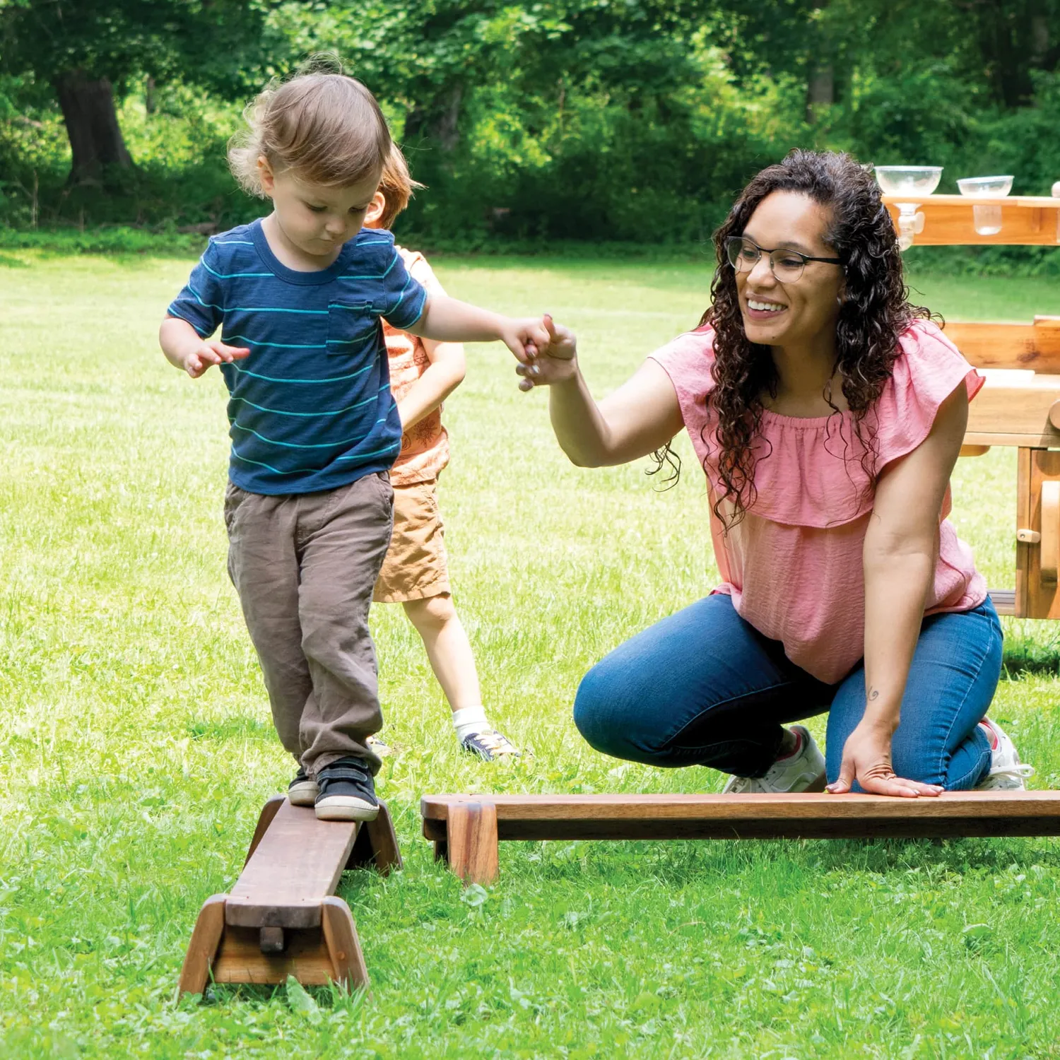 Guidecraft Acadia Balance Beam evenwichtsbalk set van 2