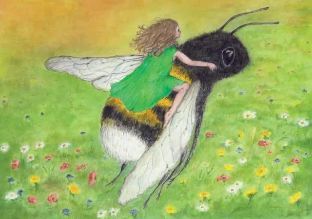Ginger Fairy Eentje van Margo Hommelvlucht kaart 10,5x15 cm