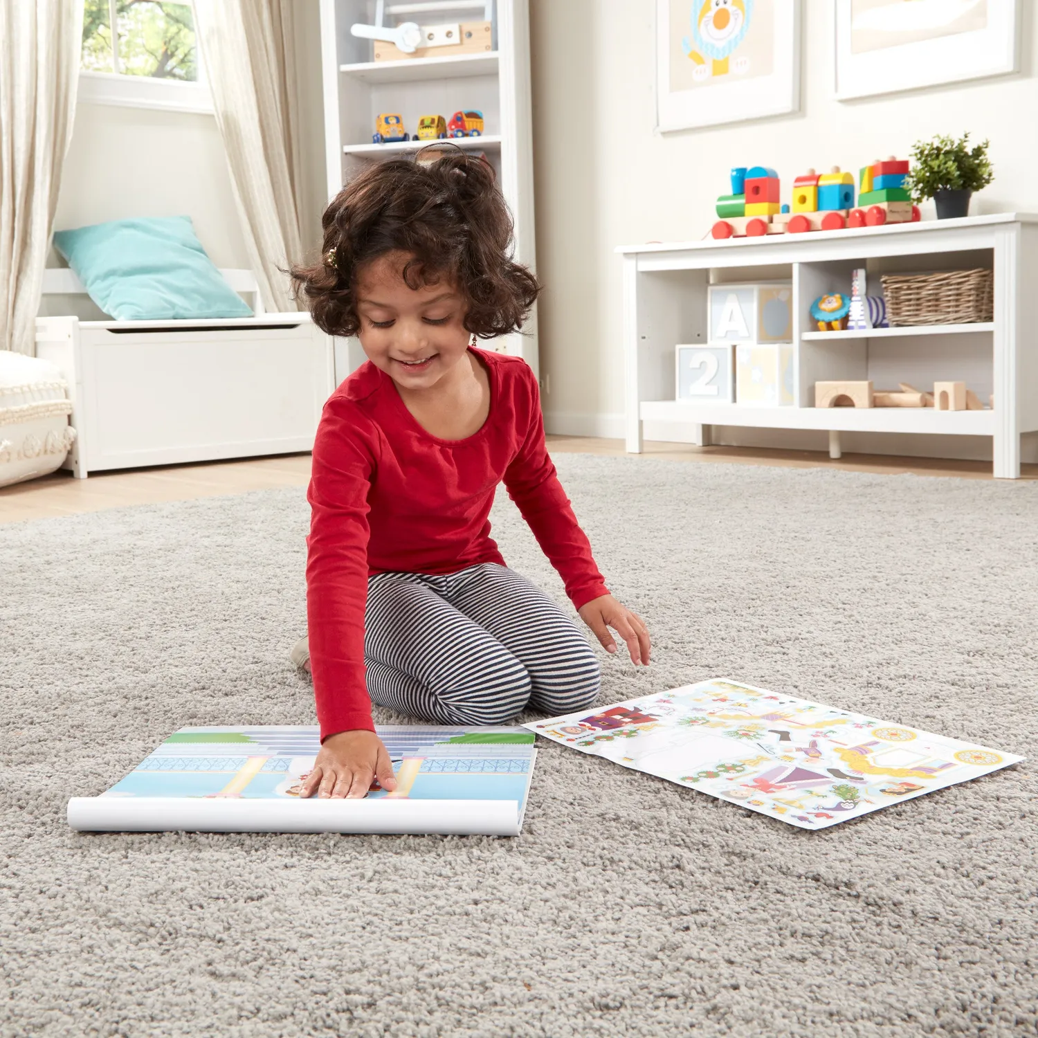 Melissa & Doug Princess Castle stickerboek 200 herbruikbare stickers