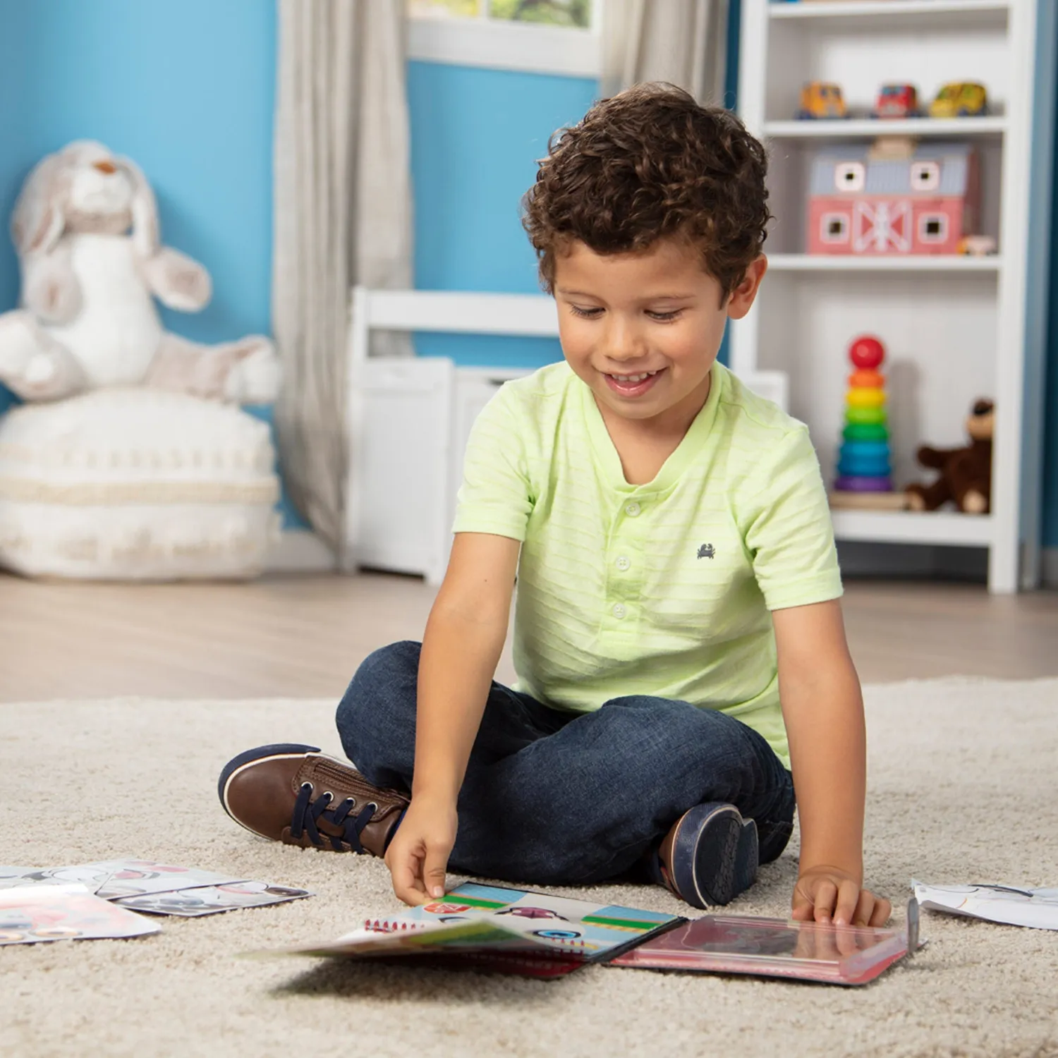 Melissa & Doug Make-a-Face Farm stickerboek 76 herbruikbare stickers
